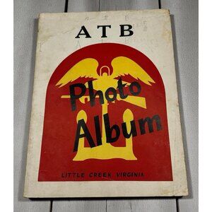 1945 U.S. NAVY AMPHIBIOUS TRAINING BOOK ATB Photo Album Little Creek Virginia